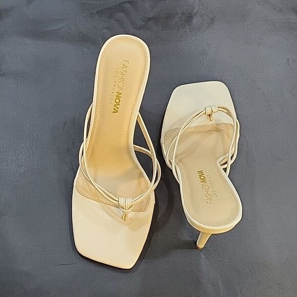 BRAND NEW FASHION NOVA HIGH HEEL STILETTOS SQUARE TOE SANDAL - Picture 5 of 16